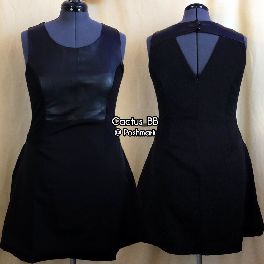 Romeo & Juliet A Line Faux Leather Dress